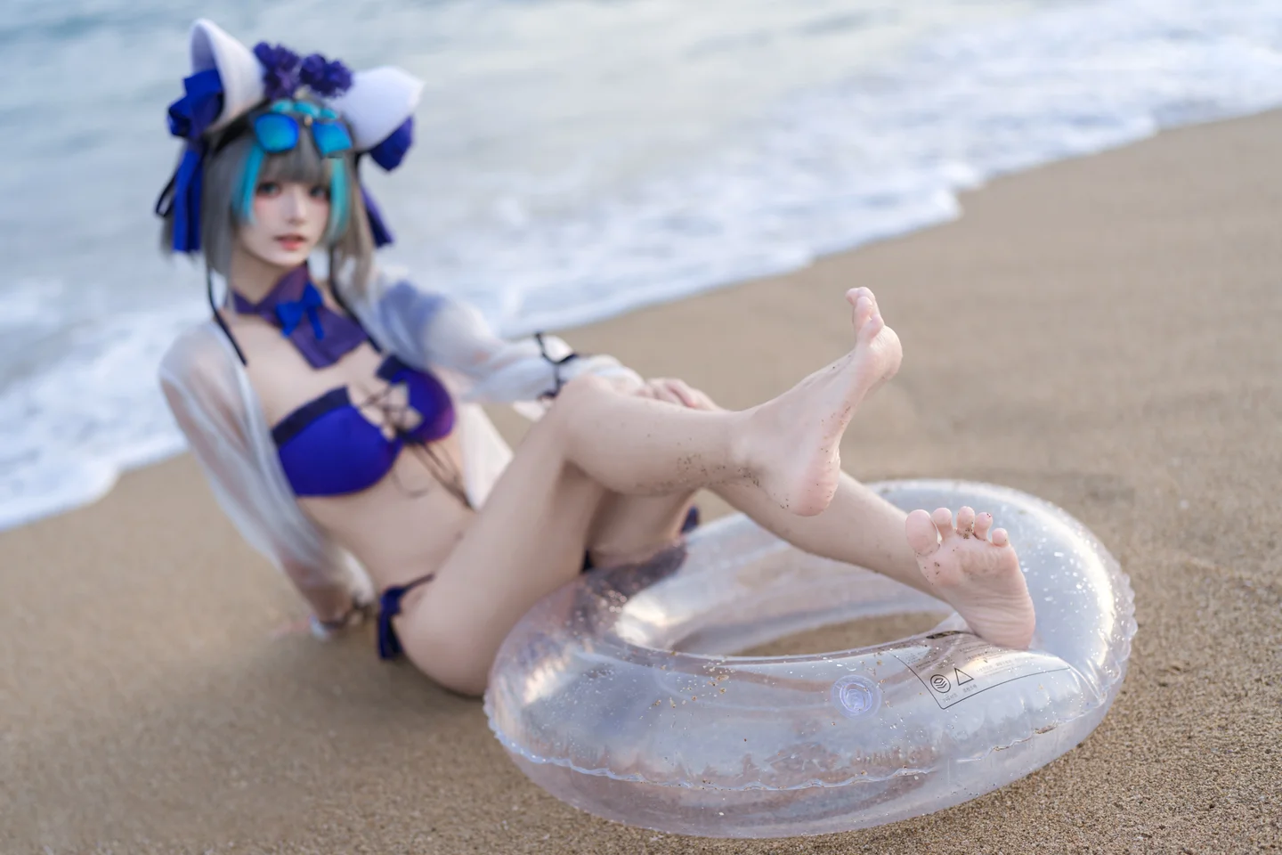 九柒喵 - No.039 碧蓝航线·柴郡泳装 [26P-194MB] tg@simisebaisi 【丝足阁】010.webp